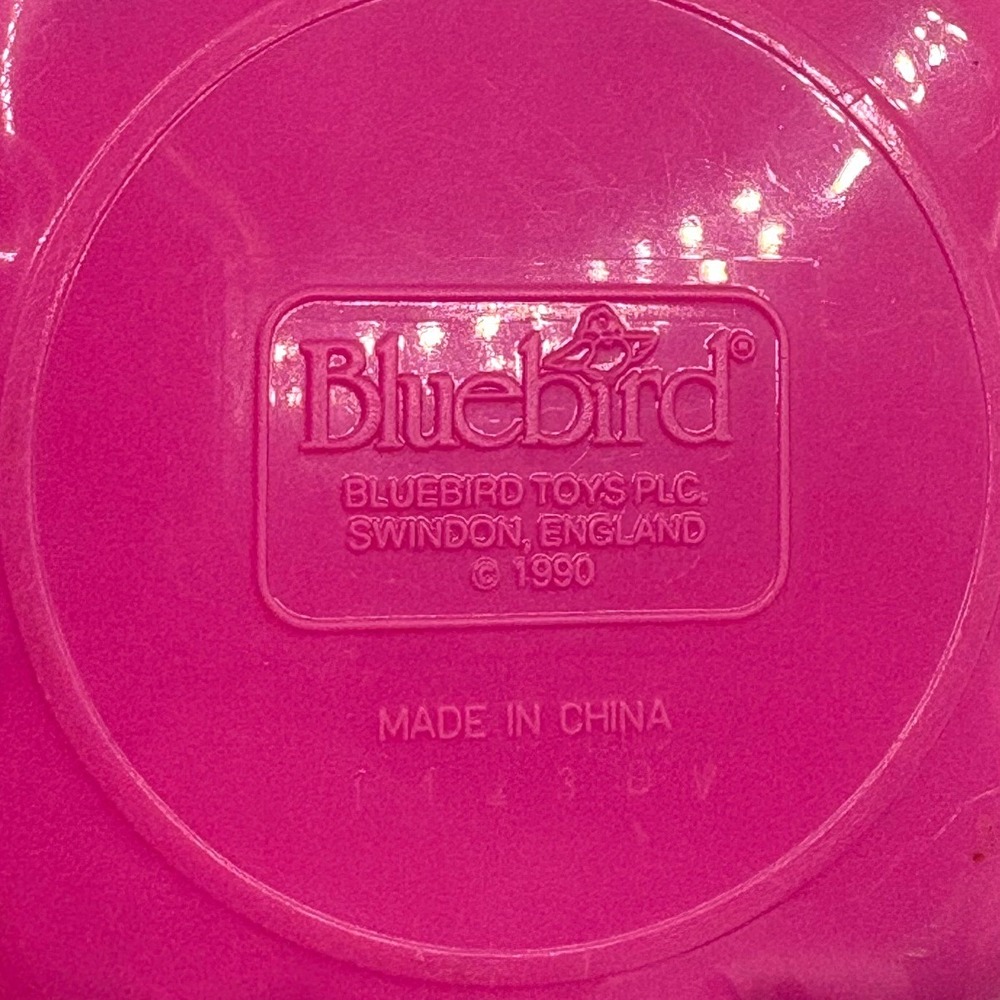 Vintage 1990 Polly Pocket Bluebird Toys Pizza Parlor Pink Flower Compact Figures - Picture 2 of 7